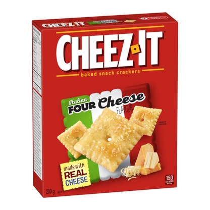 Cheez-It Italian Four Cheese Crackers 200g Canadian pack front view