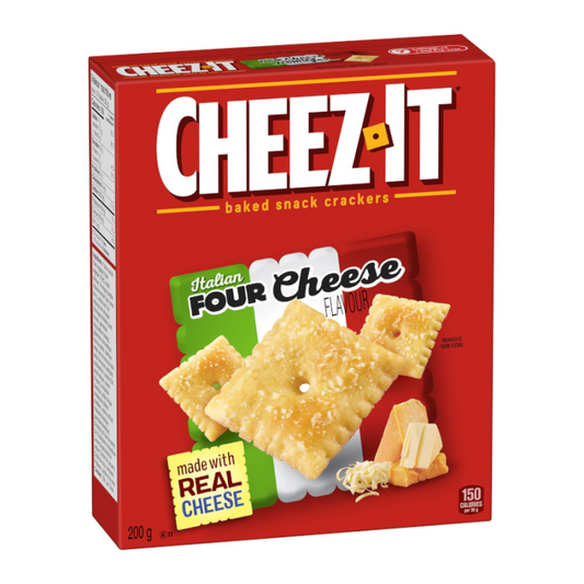 Cheez-It Italian Four Cheese Crackers 200g Canadian pack front view