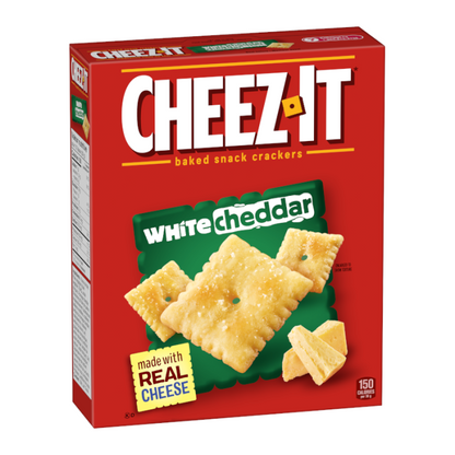 Crunchy Cheez-It White Cheddar crackers for sharing and snacking