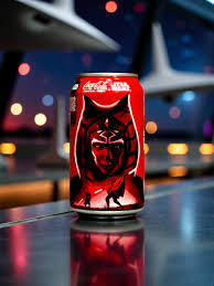 Close-up of limited-edition Coca-Cola Ahsoka can design