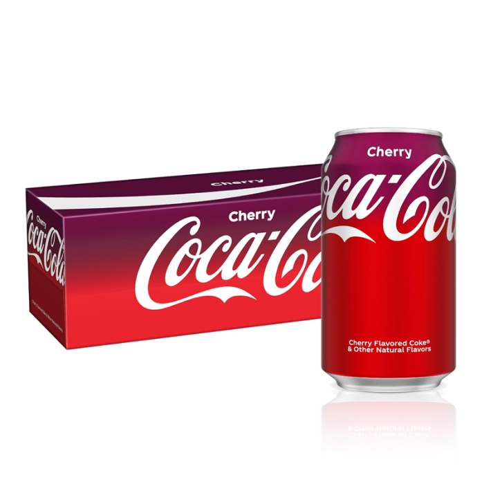 Coca-Cola Cherry – 12 fl oz Cans (355ml) – 12 Pack, Sweet & Refreshing Soda