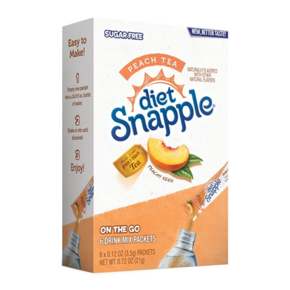 Diet Snapple Singles to go! Peach Tea 