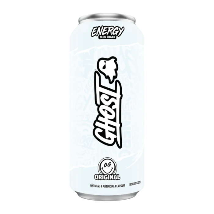 500 ml Ghost energy beverage with electrolytes and caffeine