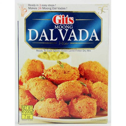 Gits Medu Vada Style Moong Dal Mix 200g pack – Ready mix for crispy South Indian vadas