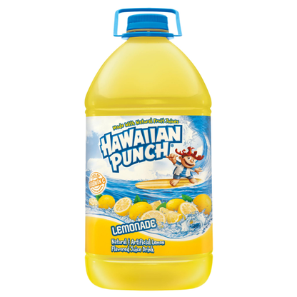 Hawaiian Punch Lemonade HUGE 128oz (3.78 L) bottle with tropical fruit and lemonade flavour, non-carbonated