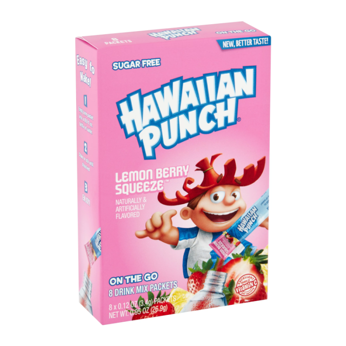 Hawaiian Punch Lemon Berry Squeeze Singles to Go 0.95 oz