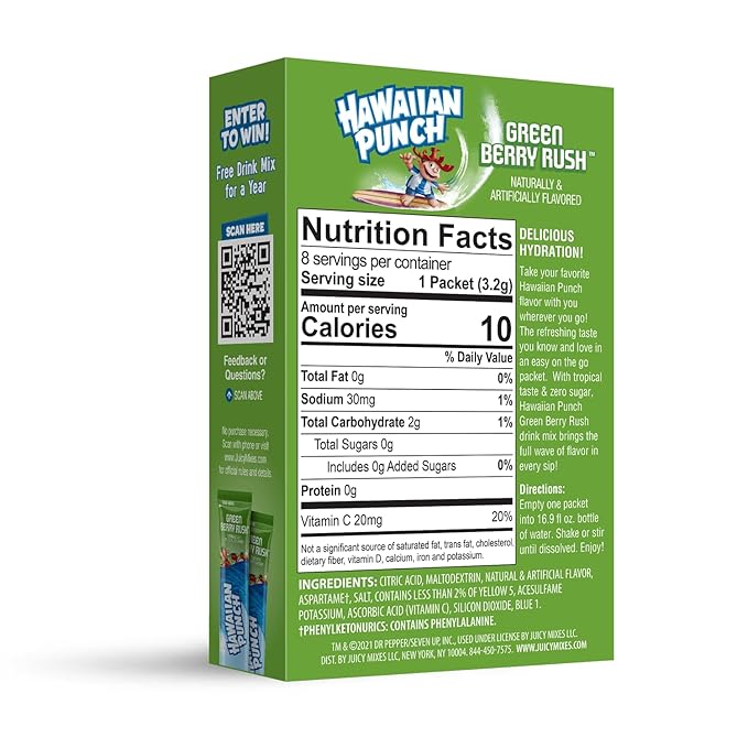 Hawaiian Punch Kids’ Green Berry Single-Serve Drink