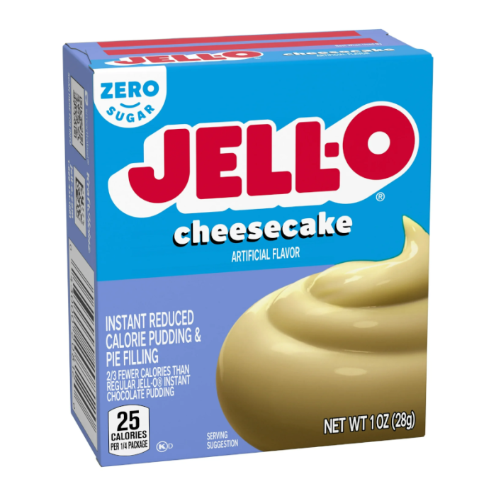 Jell-O Sugar Free Cheesecake Instant Pudding Mix, 1 oz (28 g) box