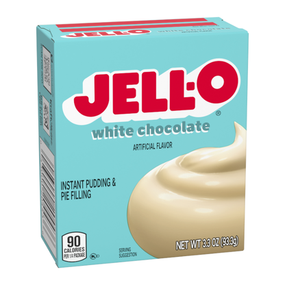 Jell-O white chocolate pudding mix for desserts