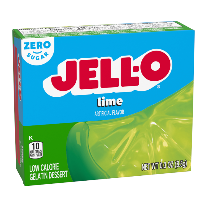 Jell-O - Lime Gelatin Dessert - Sugar Free - 0.3oz (8.5g)