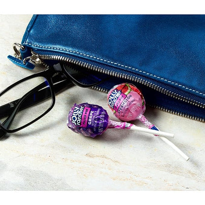 A box of Jolly Rancher Filled Pops 100 x 16g, featuring a variety of fruity flavored lollipops with a tangy candy-filled center, individually wrapped for easy sharing and snacking.