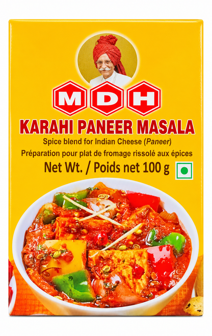 MDH Karahi Paneer Masala 100g spice blend box with paneer curry image