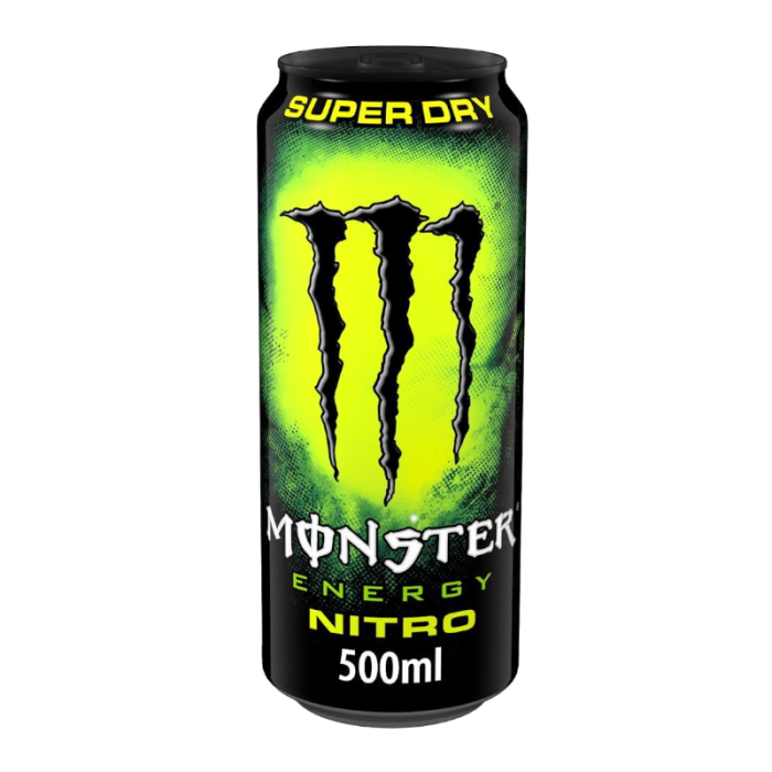 500 ml Monster Nitro Super Dry energy beverage for EU market