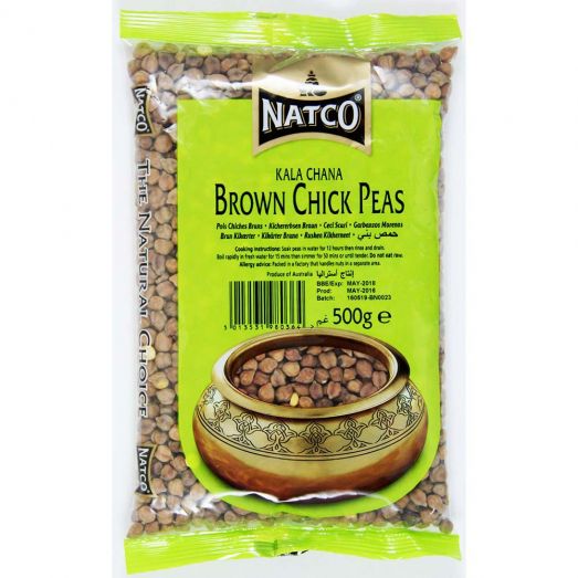 Natco Brown Chick Peas 500g premium quality pulses