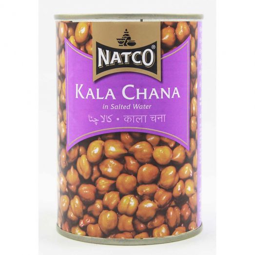 Natco Cooked Kala Chana – 400g Tin