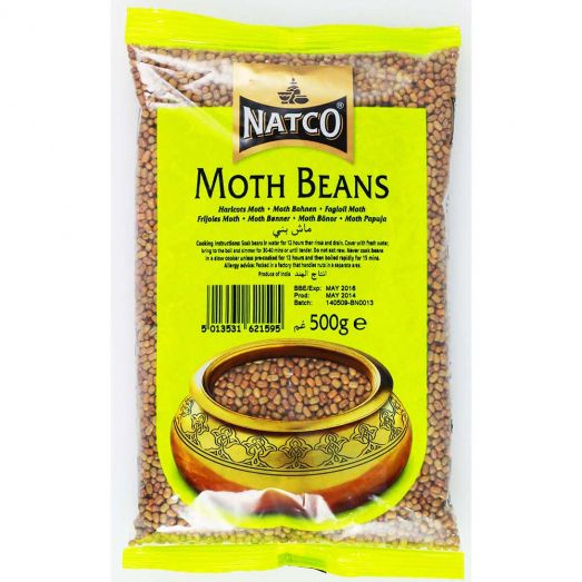 Natco Moth Beans 500g pack front view