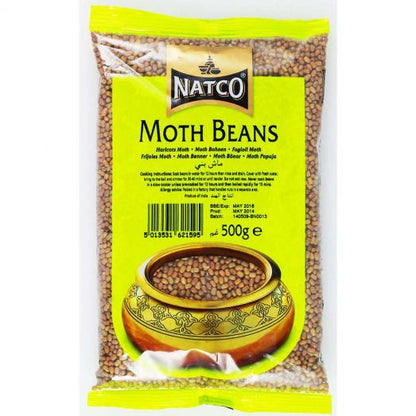 Natco Moth Beans 500g pack front view