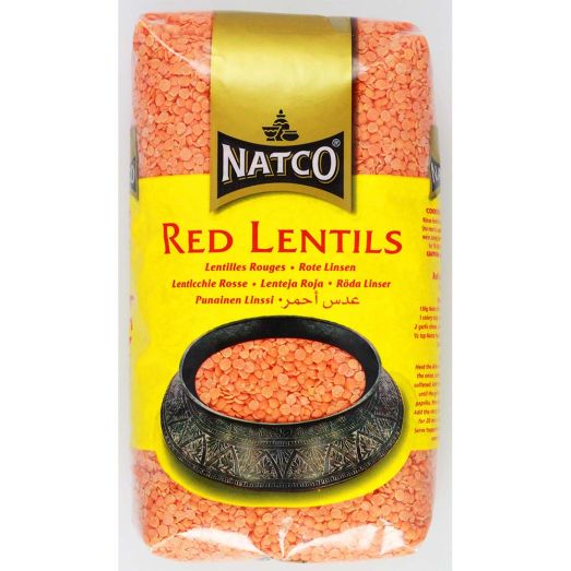 Natco Red Lentils 2kg pack front view