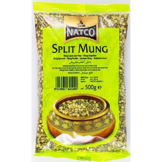 Natco Split Mung 500g premium split green gram
