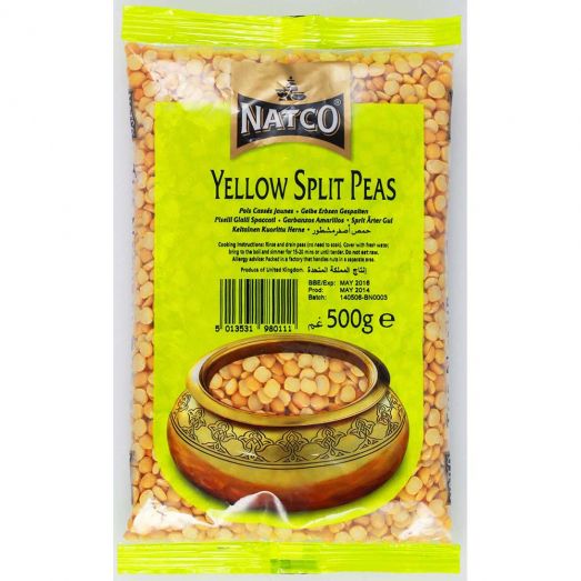 Natco Yellow Split Peas 500g premium quality pulses