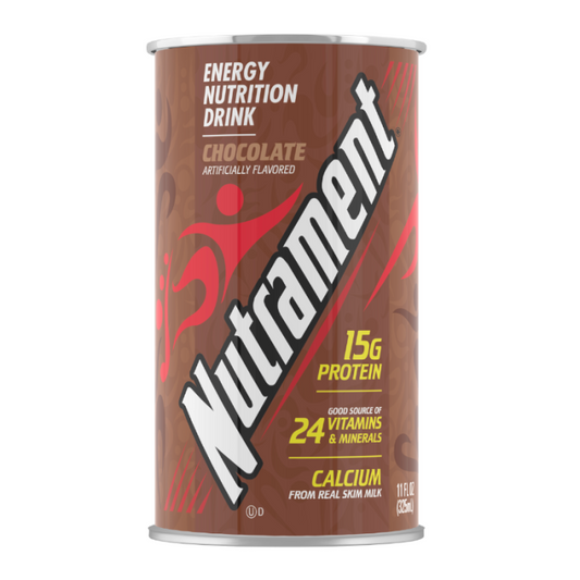 Nutrament Chocolate complete nutrition drink bottle showing label and branding