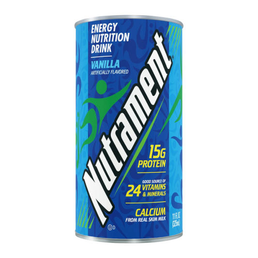 Nutrament Complete Nutrition Drink Vanilla 11oz (312ml) bottle featuring protein, vitamins, and minerals