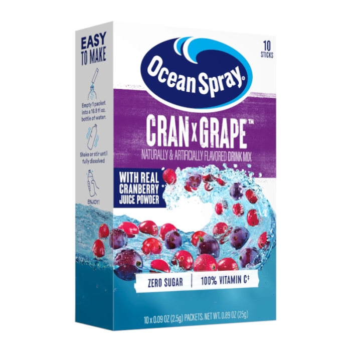 Ocean Spray Cran-Grape Singles To Go