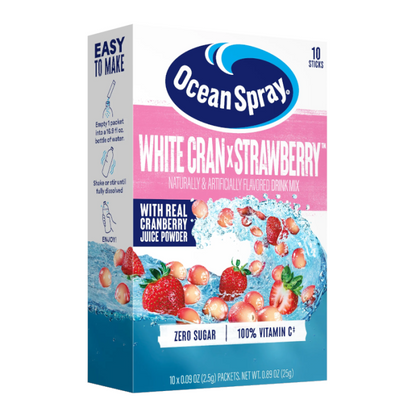 Ocean Spray White Cran-Strawberry Singles To Go  0.89 oz