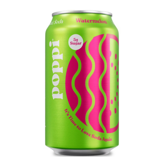 Poppi Prebiotic Sparkling Watermelon