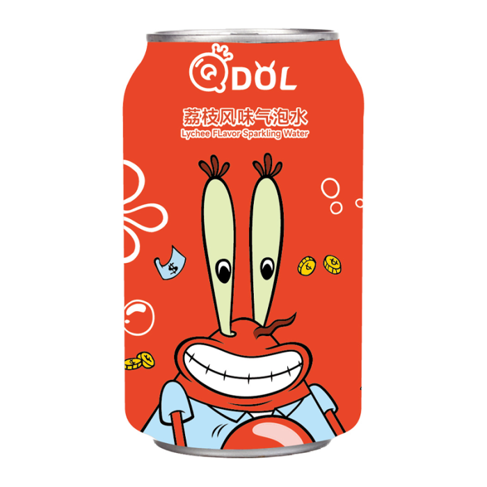QDOL Mr. Krabs Lychee Soda 330ml