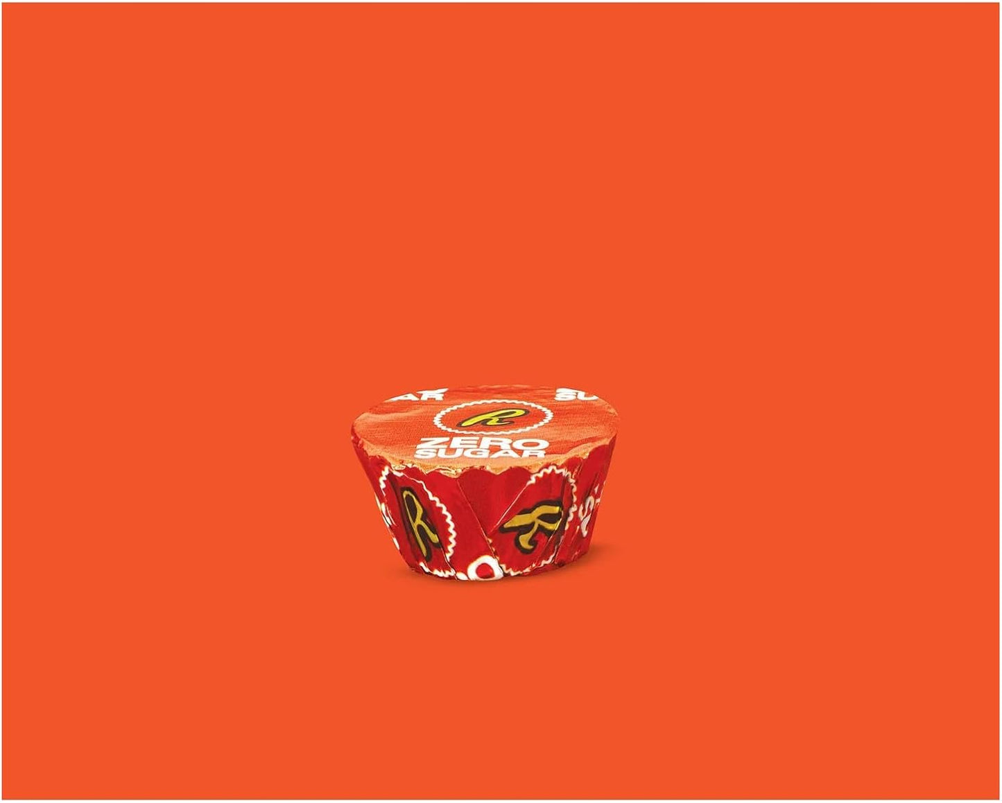 Close-up of Reese’s Zero Sugar chocolate peanut butter cup