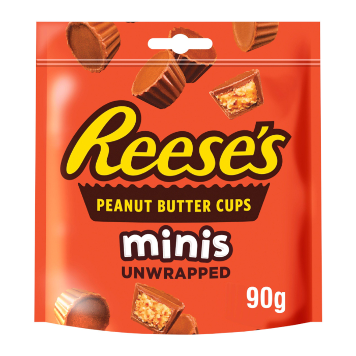 Reese’s Peanut Butter Cups Minis Pouch 90g front view
