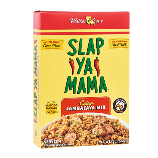 8oz packet of Slap Ya Mama Cajun Jambalaya Mix with authentic Louisiana flavor