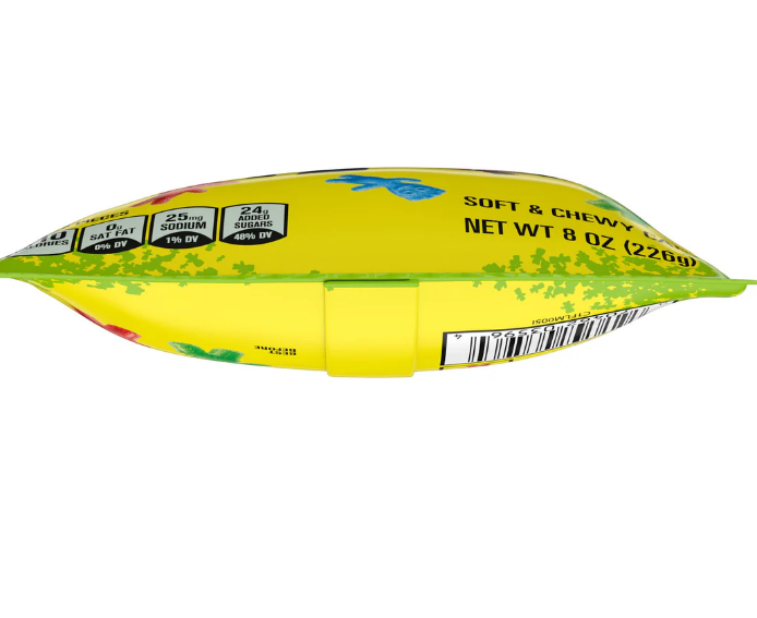 Sour Patch Kids Peg Bags (226g) featuring colorful, sour-coated gummy candies with a sweet center.