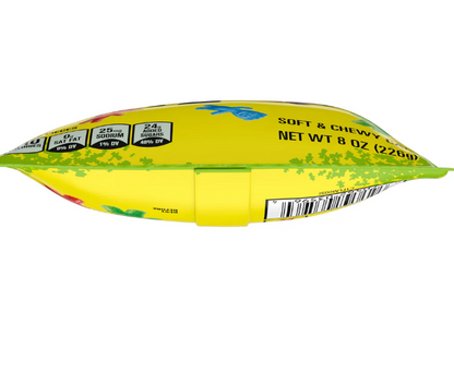 Sour Patch Kids Peg Bags (226g) featuring colorful, sour-coated gummy candies with a sweet center.