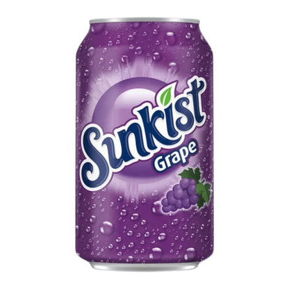 Sunkist Grape – 12-Pack (355ml / 12oz) Grape-Flavored Soda