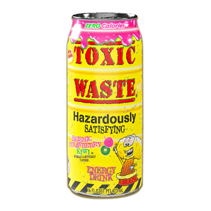 Toxic Waste Seismic Strawberry Kiwi Energy Drink 4 Pack