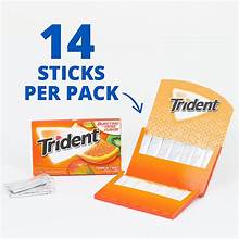 Trident Tropical Twist gum pack for on-the-go freshness