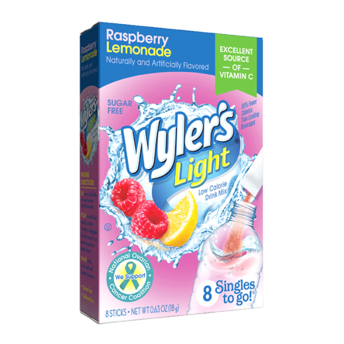 Wyler’s Light Instant Raspberry Lemonade Drink Mix – Singles To Go